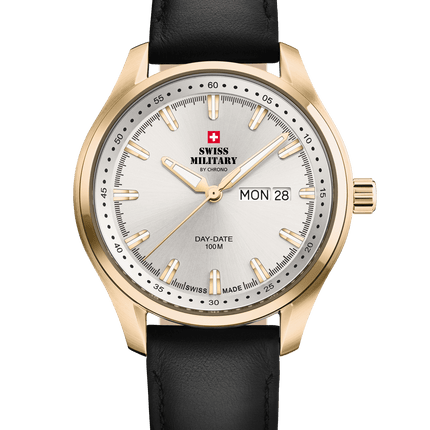 Swiss Military Classic Men’s Watch – Silver, Gold Steel | SM34116.06 image 0