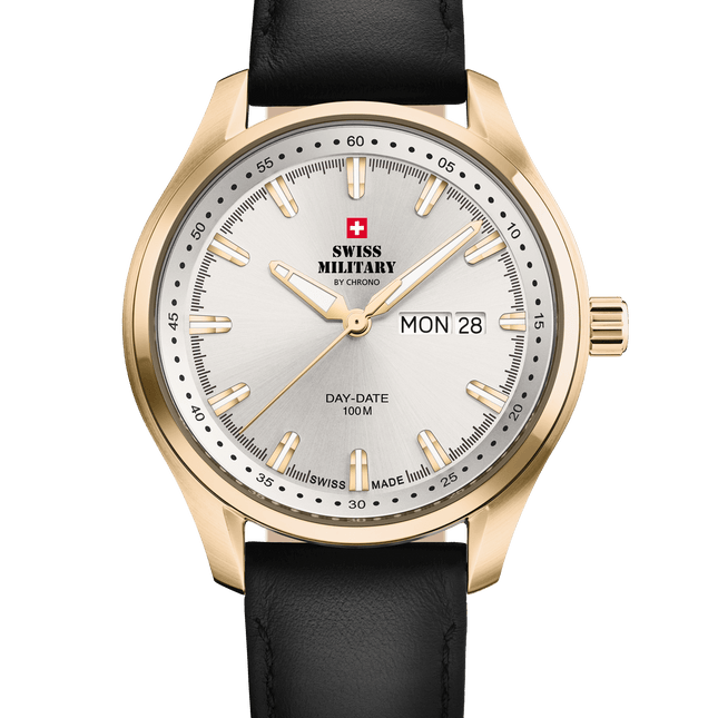 Swiss Military Classic Men’s Watch – Silver, Gold Steel | SM34116.06 image 0