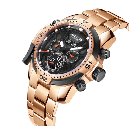 Reef Tiger Men's Aurora Transformers Skeleton Automatic Mechanical Watch image 7