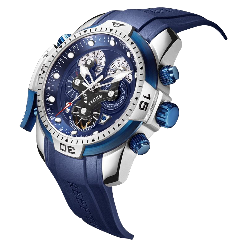 Perfect Luxury Men's Automatic Sport Watches - Reef Tiger Aurora Concept Series image 2