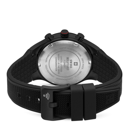 Swiss Military Speed Chronograph Watch – Black PVD Rubber | SM34115.07 image 2