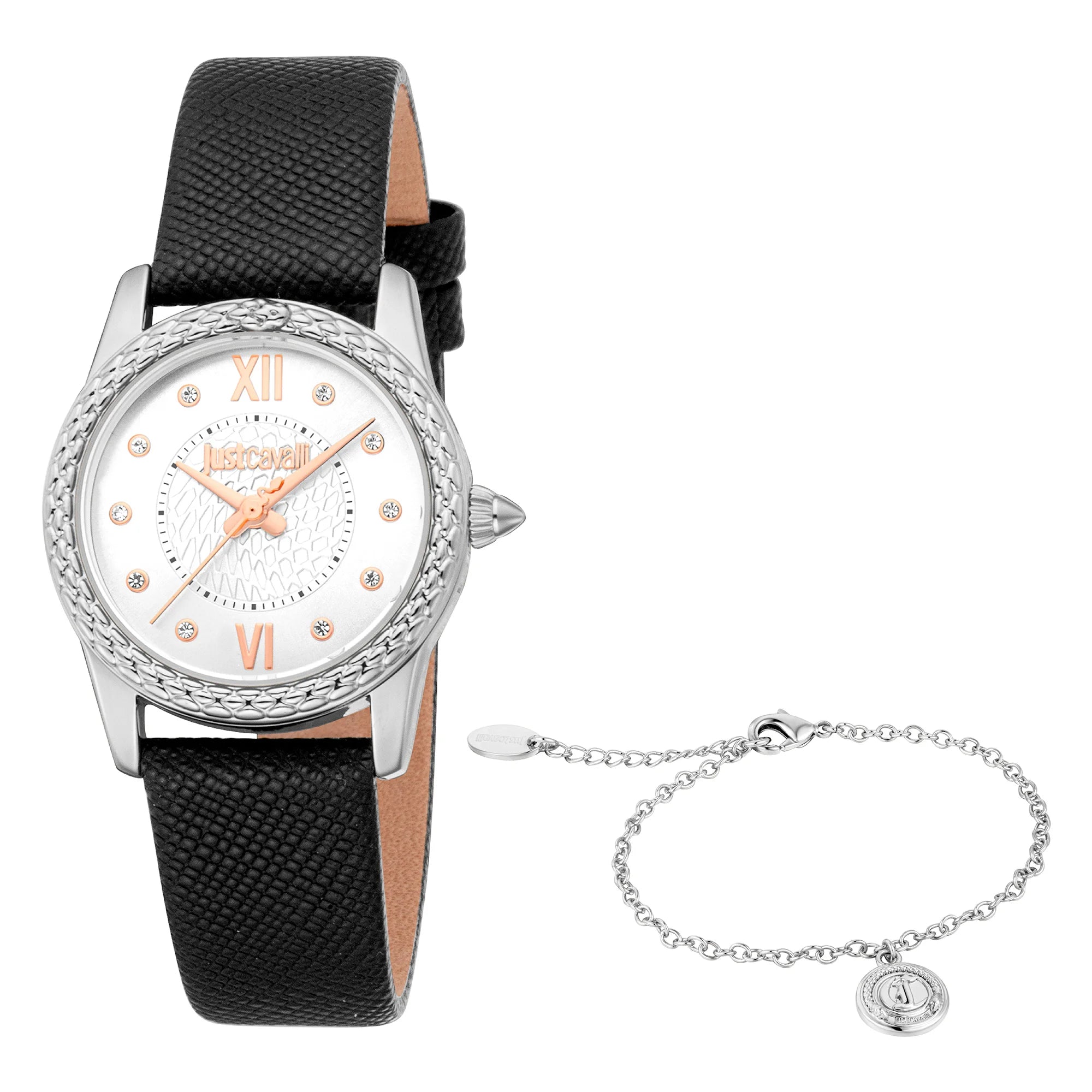 Just Cavalli SET Sublime Animalier Leather Black Silver image 0