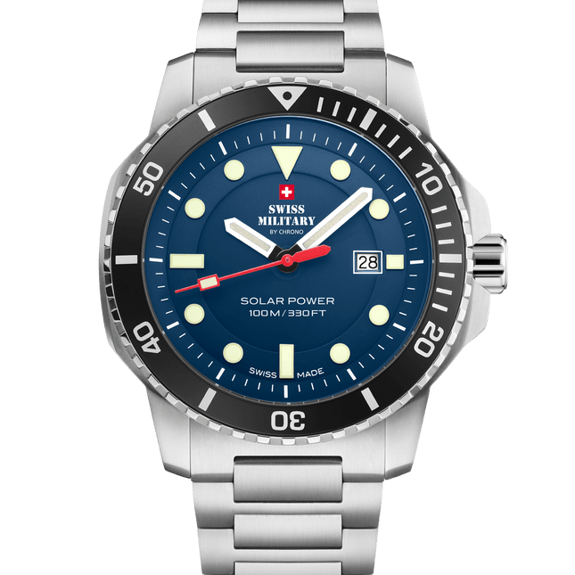 Swiss Military SMS34102.02-Swiss Solar Sports Watch Blue Steel image 0