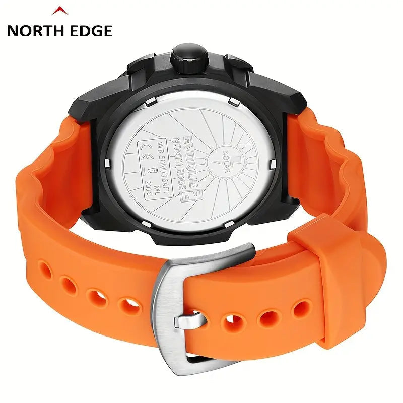 NORTH EDGE Tactical Evoque 2 Solar Drive Watch Orange image 1