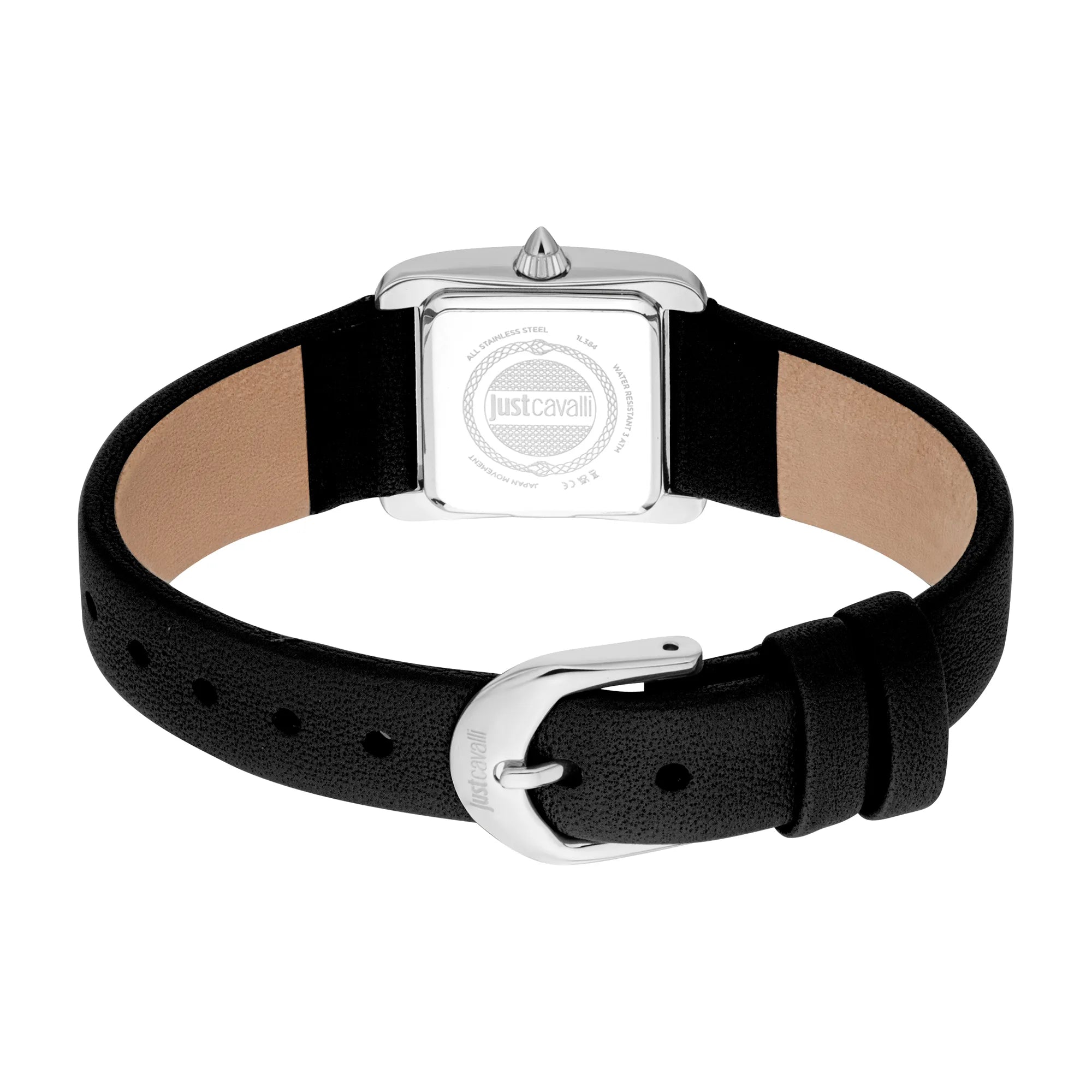 Just Cavalli Animalier Sera Leather Black Silver image 1