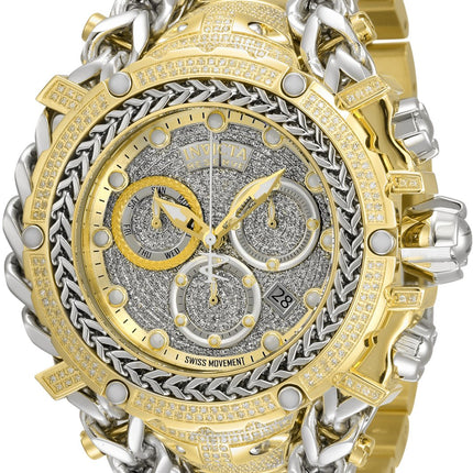 Invicta Gladiator 35059 Men's Quartz Watch - 58mm - With 696 diamonds