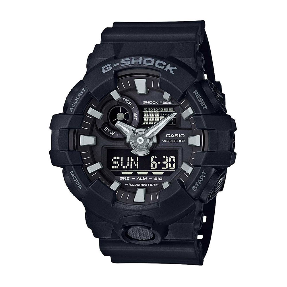 CASIO Men's G-Shock Silicone Strap Watch GA-700-1BER image 0