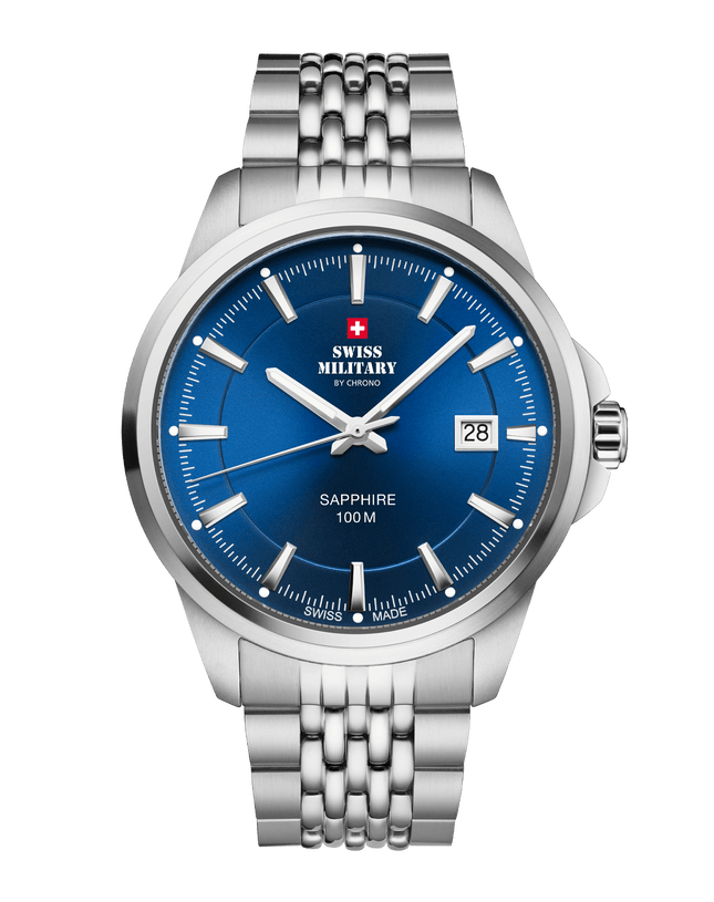 Swiss Military SM34104.03 – Classic Steel Watch for Men image 0