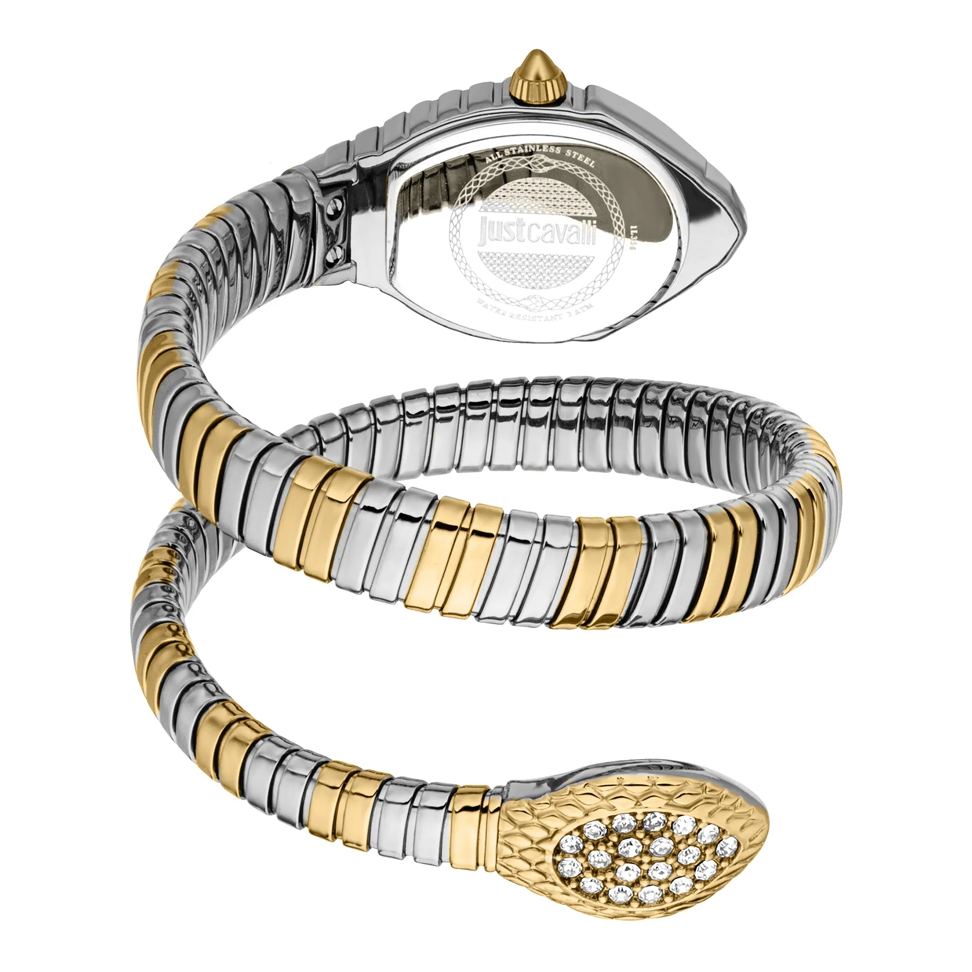 Just Cavalli Signature Snake Speranza Yellow Gold Silver image 1