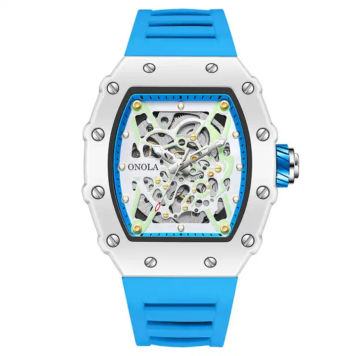 ONOLA Creed-X AUTOMATIC Watch MILK - Milk White / Baby Blue image
