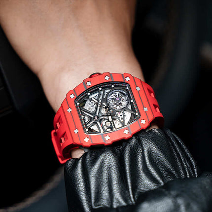 TSAR BOMBA Elemental-Carbon Fiber Automatic Watch TB8209CF