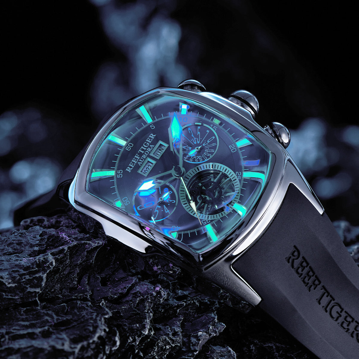 Reef Tiger Men's Aurora Tank II Sports Automatic Watch image 6