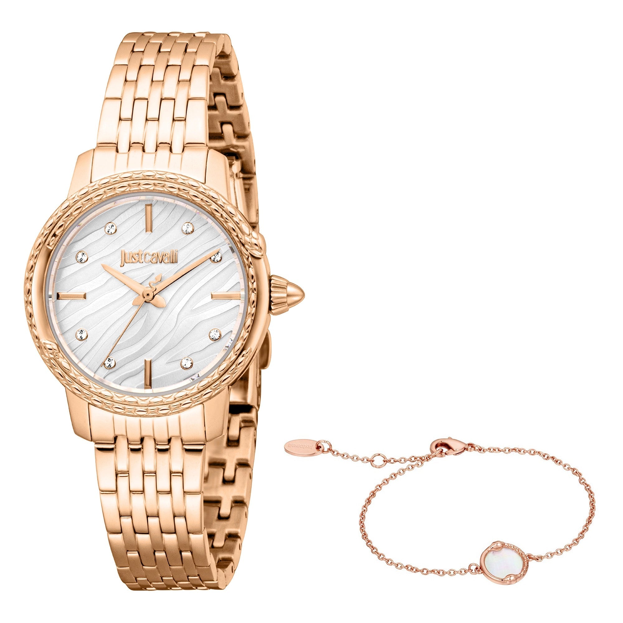 Just Cavalli SET Euforia Snake Rose Gold Silver image 0