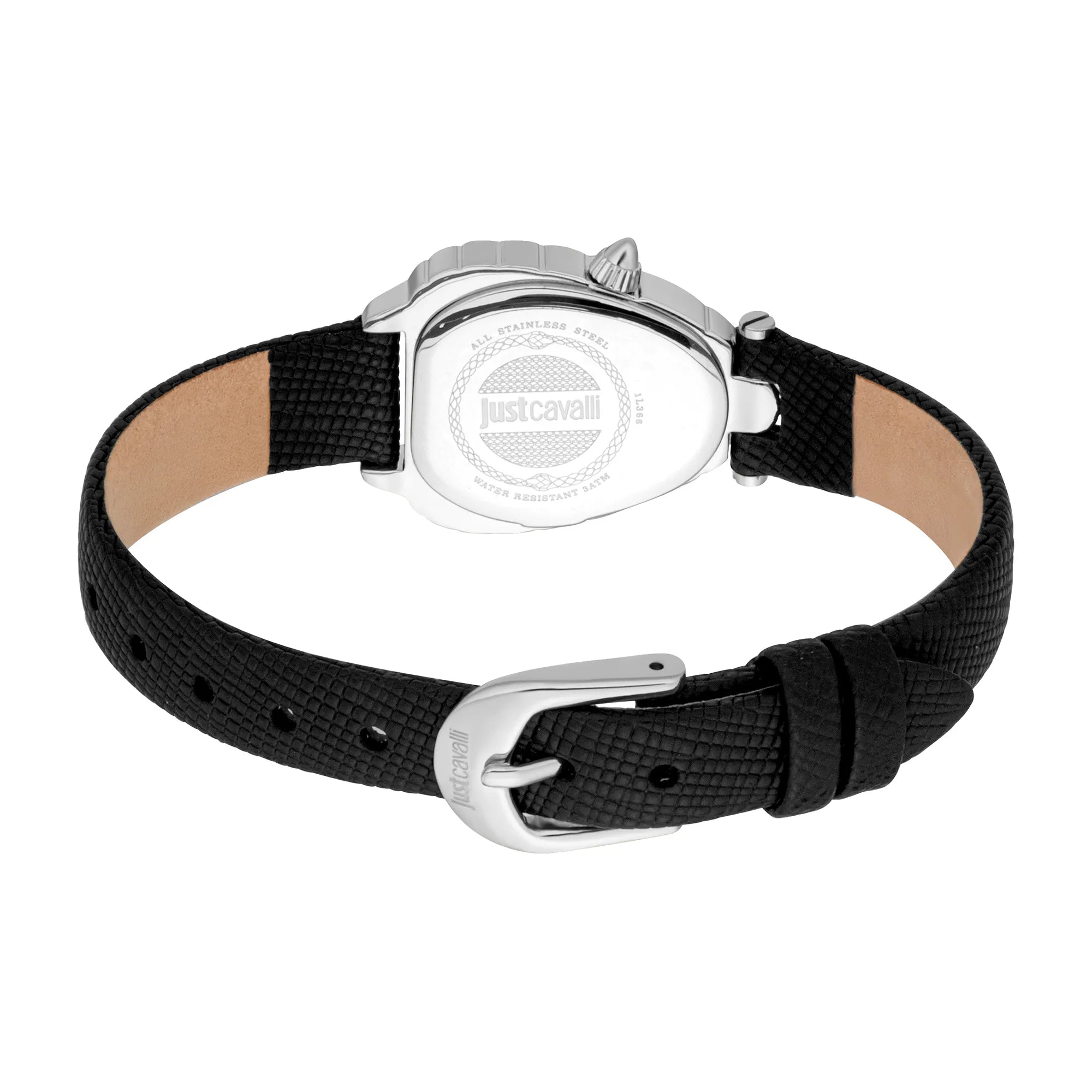 Just Cavalli Animalier Perla Leather Black Silver image 1