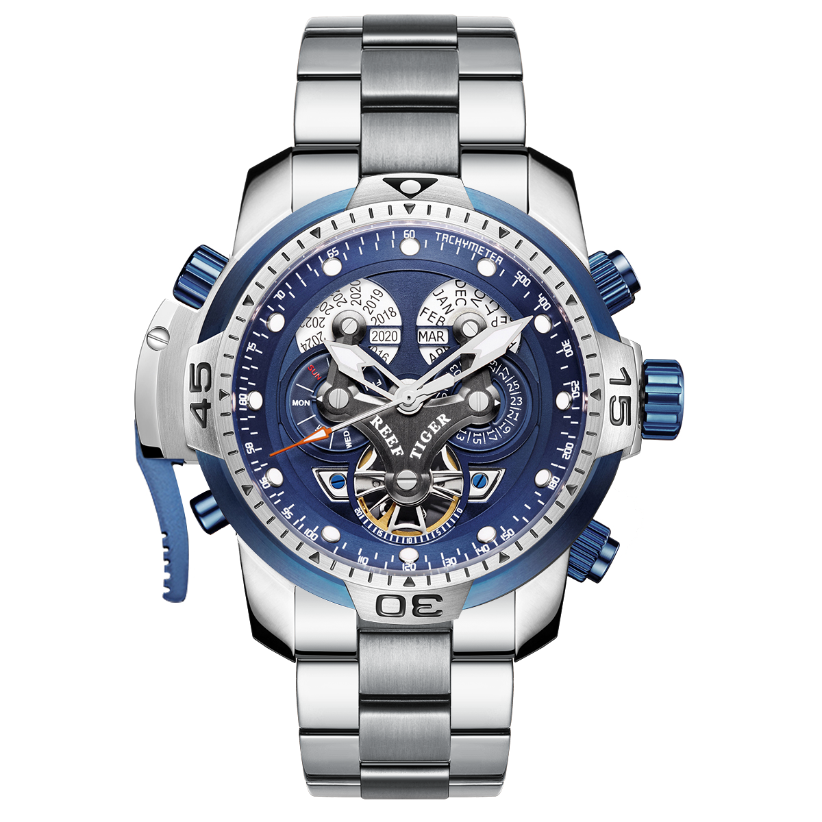 Perfect Luxury Men's Automatic Sport Watches - Reef Tiger Aurora Concept Series image 0