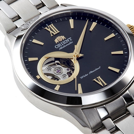 ORIENT Men's Automatic Classic Open Heart Stainless Steel Bracelet Watch AG03002B