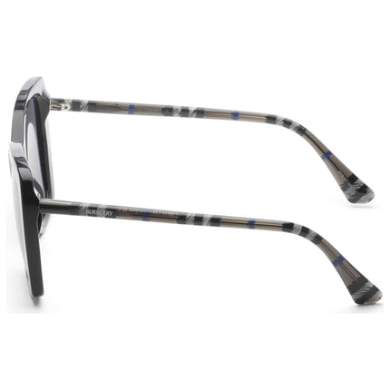 Burberry Women's Polarized Sunglasses with UV400 Protection and Classic Pattern Frame