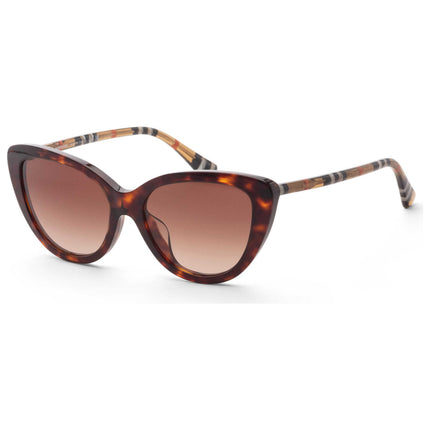 Burberry Unisex Sunglasses with Iconic Pattern and UV Protection Lens 55mm