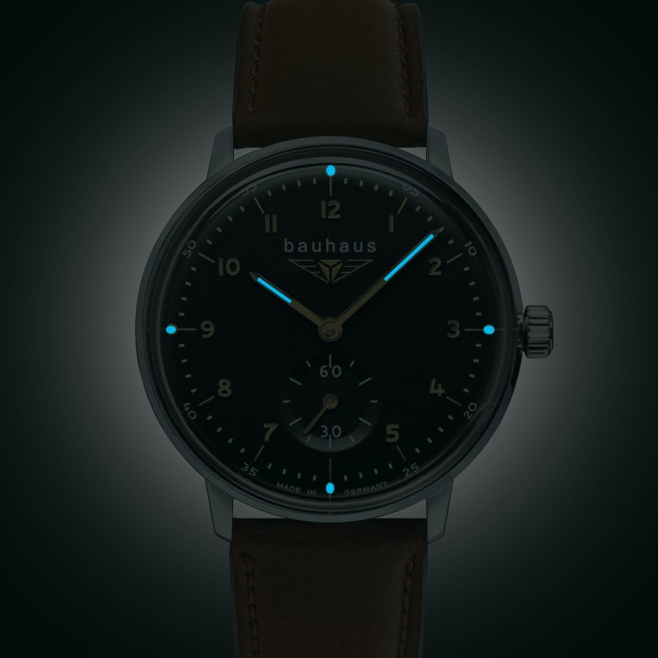 BAUHAUS Women's Dessau Classic Series Leather Strap Watch 20372