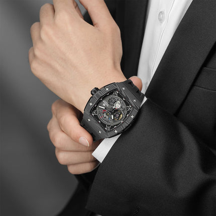 TSAR BOMBA Elemental-Carbon Fiber Automatic Watch TB8210CF