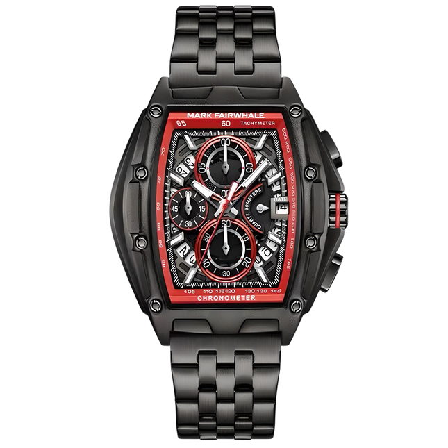 Mark Fairwhale  FW-5080 TONIXORA - Men’s Luxury Chronograph Watch with Stainless Steel Strap