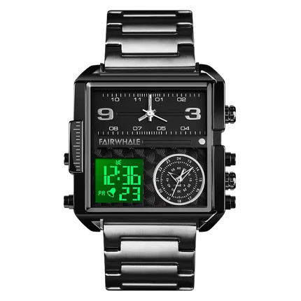 Mark Fairwhale FW-4270 RECTVOR - Men’s Rectangular Chronograph Quartz Watch - Chronograph Quartz Watch