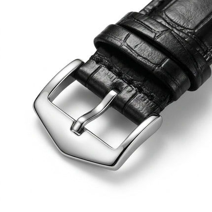 Mark Fairwhale FW-6031 LUMETHER - Men’s Genuine Leather Strap Watch with Luminous Hands