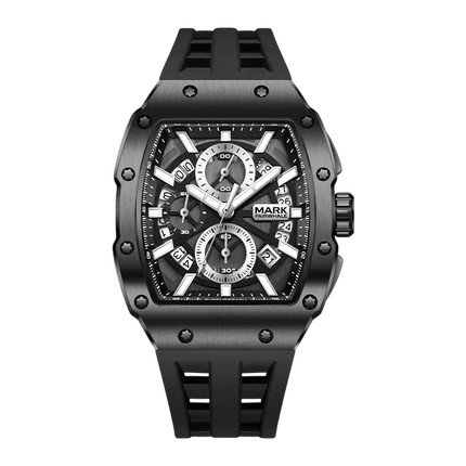 Mark Fairwhale FW-5960 BARONIX - Men’s Tonneau Chronograph Watch - Sporty
