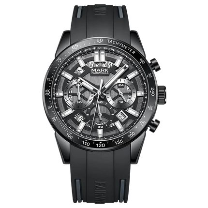 Mark Fairwhale FW-5880 ONYXARON - Men’s Black Chronograph Sapphire Crystal Watch