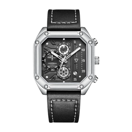 Mark Fairwhale FW-5570 QUADRAVEX - Men’s Square Chronograph Watch