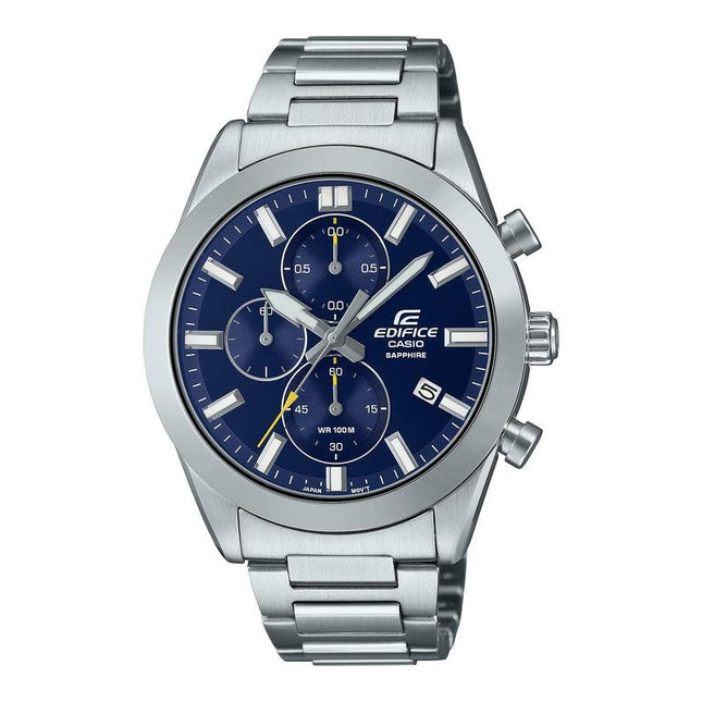 CASIO Men's Edifice Chronograph Standard Sapphire Watch Blue