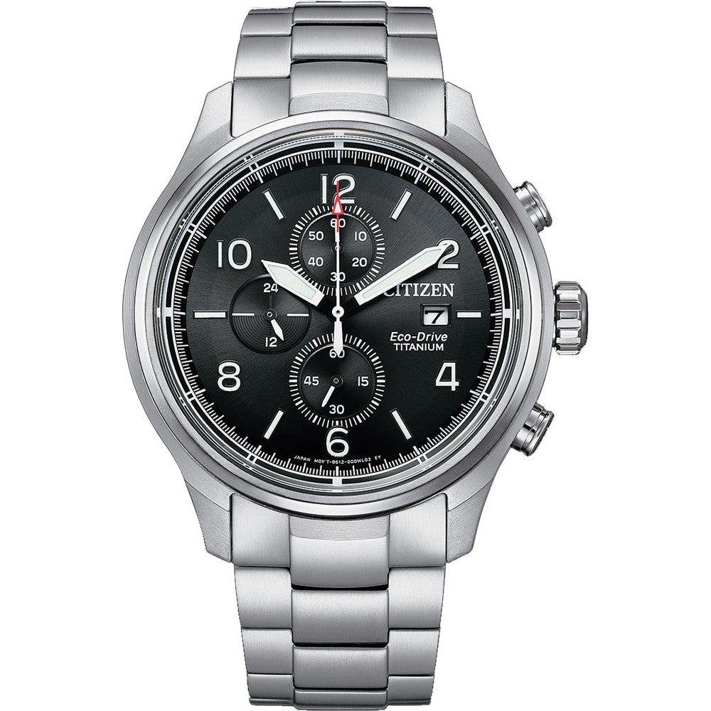 CITIZEN Solar Eco-Drive Super Titanium Chronograph Watch CA0810-88E