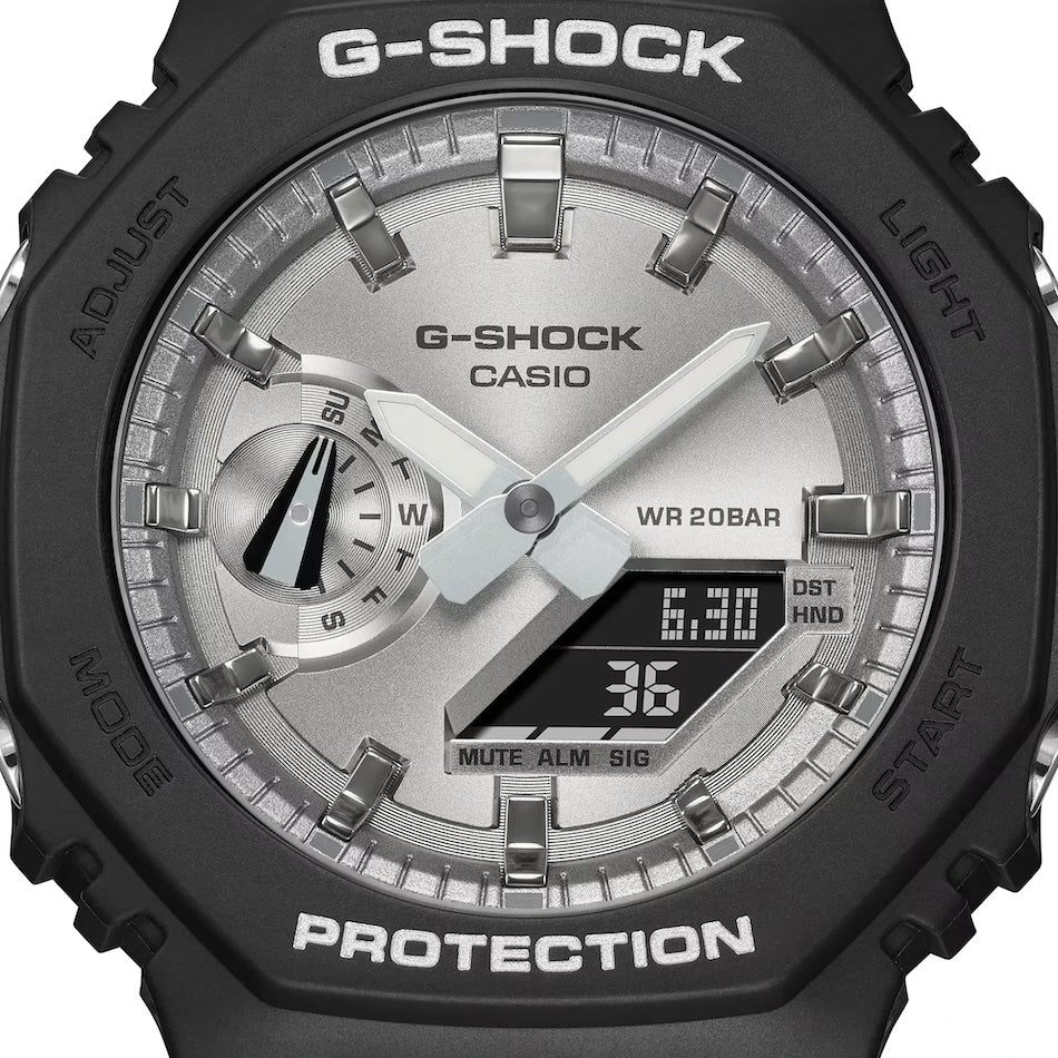 CASIO Men's G-Shock Watch GA-2100 Series Silver