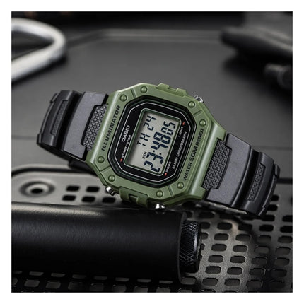 R1.00 Auction**CASIO Collection Standard Black/Green Rare Edition Watch