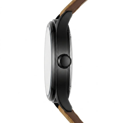 Mark Fairwhale FW-5079 BRAVEROX - Men’s Waterproof Brown Leather Watch