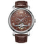 SAMUEL JOSEPH London Limited Edition Mocha & Silver Automatic Skeleton Men's Watch