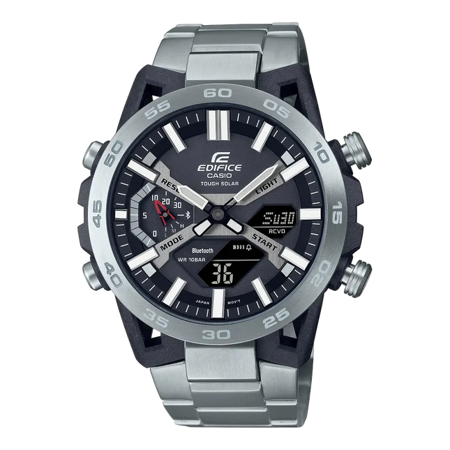 Casio Edifice Smartphone Link ECB-2000D-1ADF Black Dial Stainless Steel Men's Watch