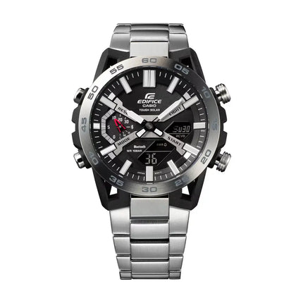 Casio Edifice Smartphone Link ECB-2000D-1ADF Black Dial Stainless Steel Men's Watch