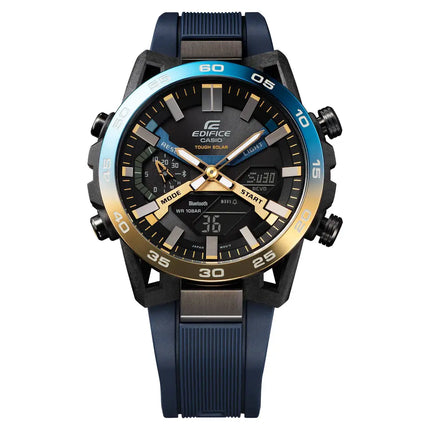 Casio Edifice Smartphone Link ECB-2000NP-1A Black Dial 47.8mm Stainless Steel Case Men's Watch