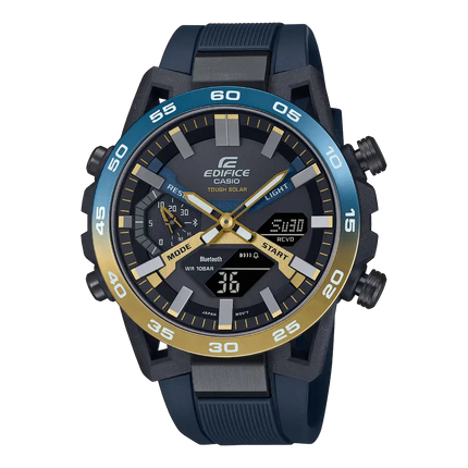 Casio Edifice Smartphone Link ECB-2000NP-1A Black Dial 47.8mm Stainless Steel Case Men's Watch