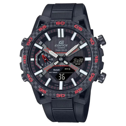 Casio Edifice Smartphone Link ECB-2000PB-1ADF Black Dial Stainless Steel Men's Watch