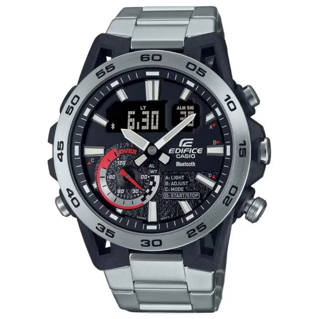Casio Edifice Smartphone Link ECB-40D-1ADF Black Dial 48mm Stainless Steel Men's Watch