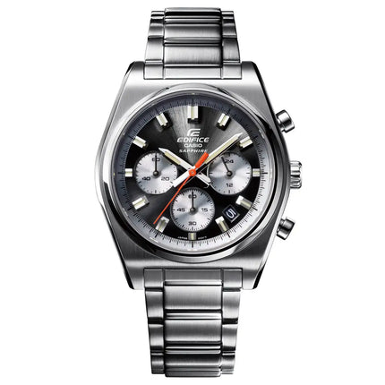 Casio Edifice Standard Chronograph EFB-730D-1AVUDF Black Dial 40mm Stainless Steel Men's Watch
