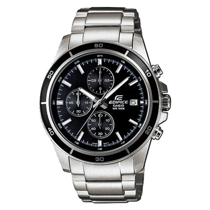 Casio Edifice Standard Chronograph EFR-526D-1AVUDF Black Dial Stainless Steel Men's Watch