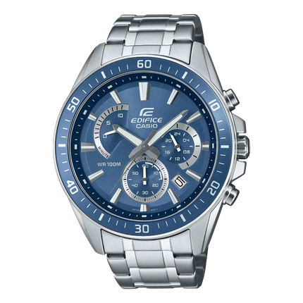 Casio Edifice Standard Chronograph EFR-552D-2AVUDF Blue Dial 47mm Stainless Steel Men's Watch