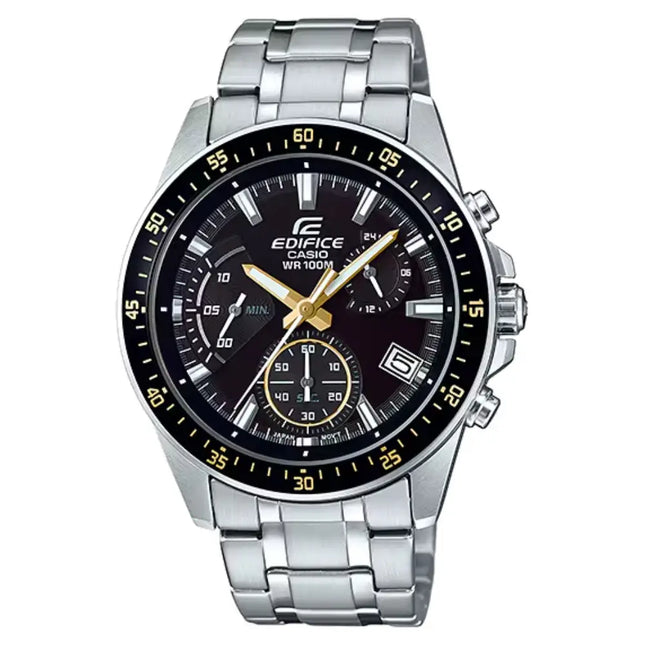 Casio Edifice Standard Chronograph EFV-540D-1A9VUDF Black Dial Stainless Steel Men's Watch