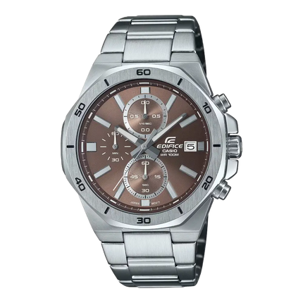 Casio Edifice EFV-640D-5AVUDF Brown Dial Stainless Steel Men's Watch