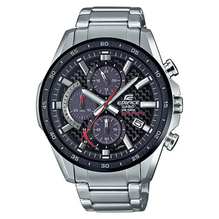 Casio Edifice Standard Chronograph EQS-900DB-1AVUDF Black Dial Stainless Steel Men's Watch