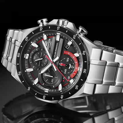 Casio Edifice EQS-920DB-1AVUDF Black Dial Stainless Steel Men's Watch