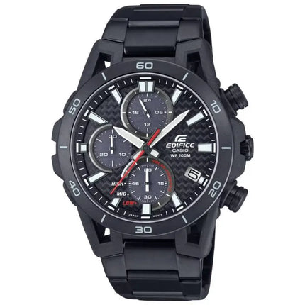 Casio Edifice Sospensione Chronograph EQS-960DC-1AVUDF Black Dial Stainless Steel Men's Watch